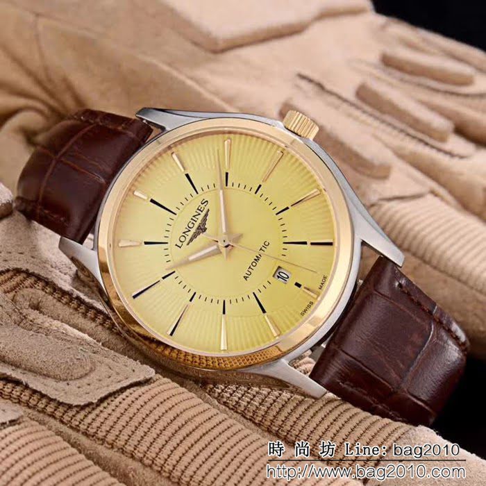 LONGINES浪琴 經典大三針 全自動機械 精品男士腕表 WSS1095